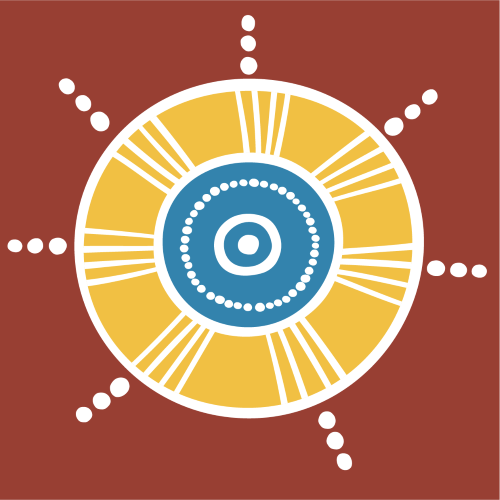 Healthy and Active for Life image element - Aboriginal Sunburst