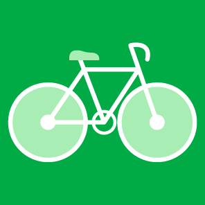 Healthy and Active for Life image element - Green Bike